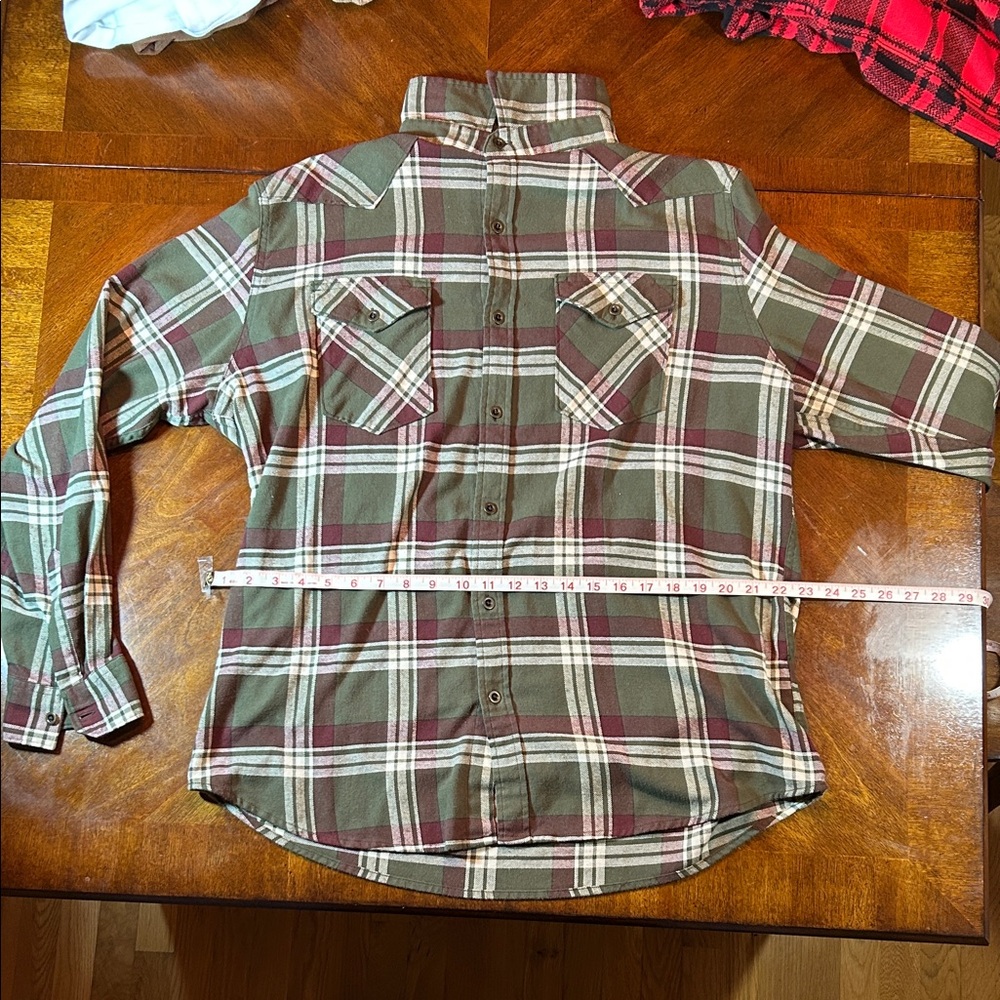 Plaid Button-Up Shirt
